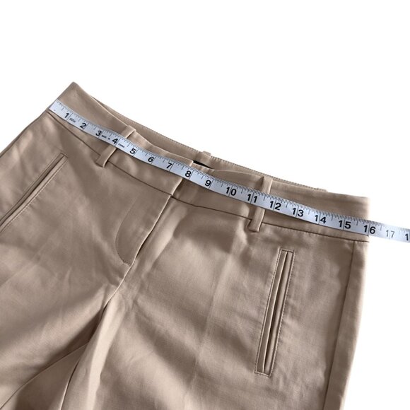Ann Taylor Beige Womens Dress Pants Size 4 Cotton/Spandex Blend With Pockets - Picture 5 of 11